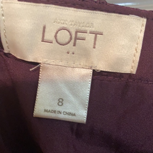 Deep purple mini lace skirt scalloped hem - Picture 4 of 5